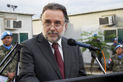 Representante Especial do Secretário-Geral da ONU para o Haiti, Mariano Fernandez Amunátegui (UN Photo/Logan Abassi)