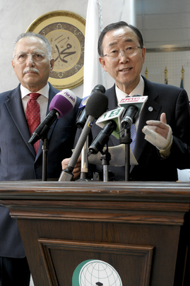 Secretary-General Meets Head of Islamic Cooperation Organization in Jeddah