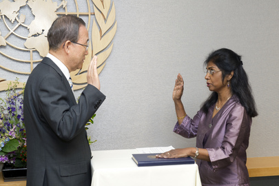 Swearing-in Ceremony for New Head of Field Support