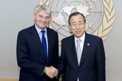 Secretary-General Meets U.K. State Secretary for International Development