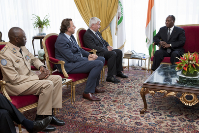 UN Peacekeeping Officials Meet President of Côte d'Ivoire
