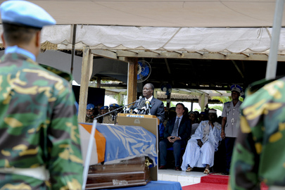 UNOCI Holds Memorial Service for Nigerien Blue Helmets
