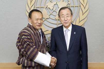 Secretary-General Meets Prime Minister of Bhutan