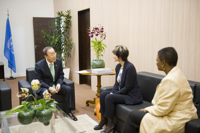 Secretary-General Meets Former President of Switzerland at Rio+20