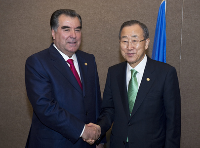 Secretary-General Meets President of Tajikistan at Rio+20