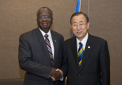 Secretary-General Meets Prime Minister of Barbados at Rio+20