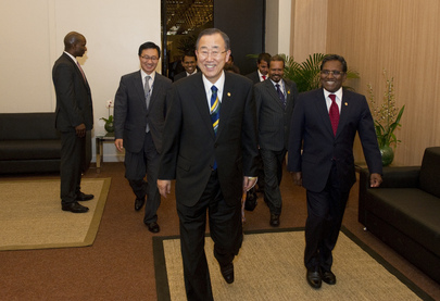 Secretary-General Meets President of Maldives at Rio+20