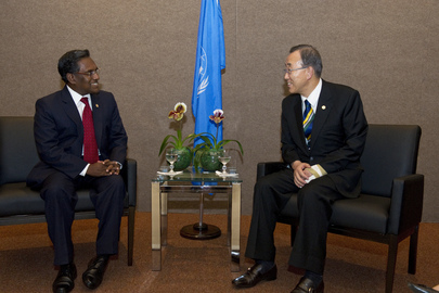 Secretary-General Meets President of Maldives at Rio+20