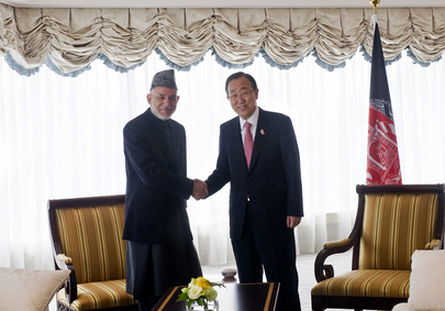 Secretary-General Meets President of Afghanistan in Tokyo