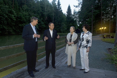 Secretary-General Welcomed by President of Slovenia