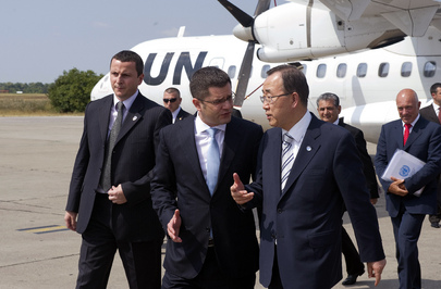 Secretary-General Welcomed by Serbian Foreign Minister