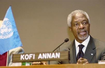 Enviado Especial da ONU e da Liga Árabe para a Síria Kofi Annan (ONU/Mark Garten) Enviado Especial da ONU e da Liga Árabe para a Síria Kofi Annan (ONU/Paulo Filgueiras)