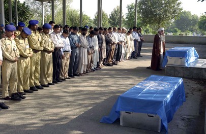 UN Staff and Son Killed in Pakistan Quake Buried