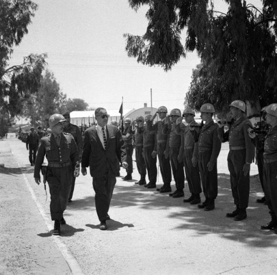 Dr. Ralph Bunche Visits U.N. Emergency Force (UNEF)