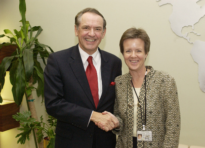 President of General Assembly Meets Minister for Development Cooperation of Sweden