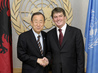 Secretary-General Meets with President of Albania 2.8647614