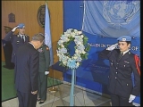 Selected frame from video story 
UN / PEACEKEEPERS DAY WRAP
	