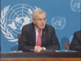 Selected frame from video story 
GENEVA / HUMANITARIAN MID-YEAR REVIEW  
	