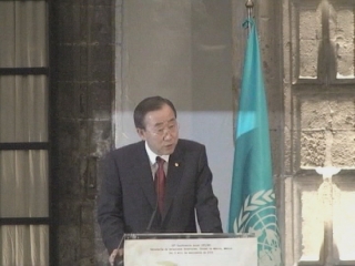 Selected frame from video story 
MEXICO / BAN KI-MOON  
	