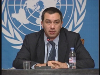 Selected frame from video story 
GENEVA / RUSSIA GEORGIA TALKS 
	