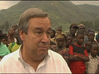 Selected frame from video story 
DR CONGO / GUTERRES
	