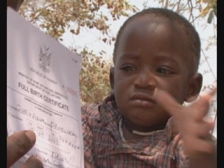 Selected frame from video story 
 NAMIBIA /BIRTH REGISTRATION 
	