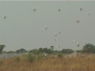 Selected frame from video story 
SUDAN / WFP AIRDROP 
	