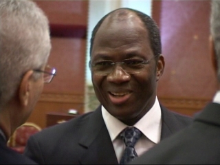 Selected frame from video story 
DOHA / DARFUR PEACE TALKS
	
