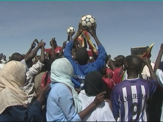 Selected frame from video story 
DARFUR / VIOLENCE CAMPAIGN 
	