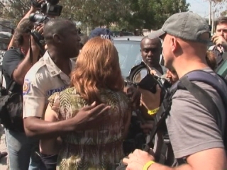 Selected frame from video story 
HAITI / COURT HEARING
	
