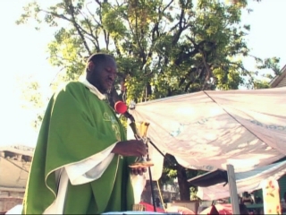 Selected frame from video story 
HAITI / CHURCH SERVICE
	