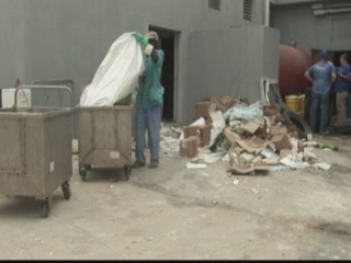 Selected frame from video story 
HAITI / MEDICAL WASTE  
	