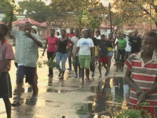 Selected frame from video story 
HAITI / RAIN 
	