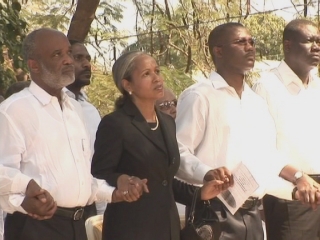 Selected frame from video story 
HAITI / NATIONAL DAY OF MOURNING WRAP
	