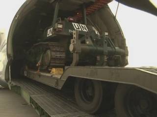 Selected frame from video story 
HAITI / JAPAN ENGINEERS
	