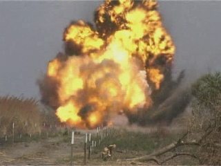 Selected frame from video story 
UN / CLUSTER MUNITIONS
	