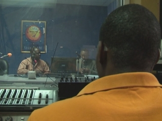 Selected frame from video story 
HAITI / RUBBLE RADIO
	